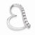Sterling Silver CZ Heart Pendant, Pendants for Necklace
