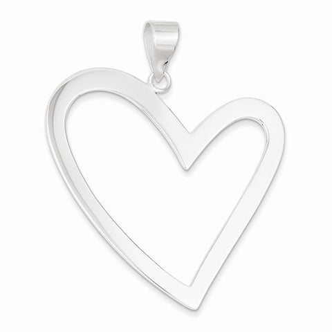 Sterling Silver Heart Pendant, Pretty Pendants for Necklace