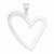 Sterling Silver Heart Pendant, Pretty Pendants for Necklace