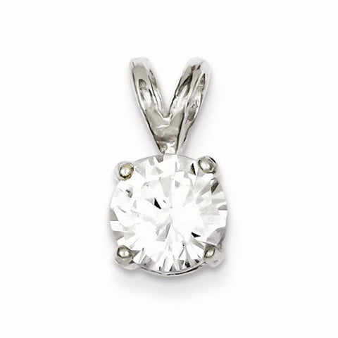 Sterling Silver Round CZ pendant, Appealing Pendants for Necklace