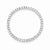 Sterling Silver CZ Chain Slide Pendant, Dazzling Pendants for Necklace