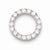 Sterling Silver CZ Chain Slide Pendant, Beautiful Pendants for Necklace