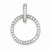 Sterling Silver CZ Circle pendant, Delightful Pendants for Necklace