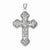 Sterling Silver Antiqued Swirl Cross pendant, Fine Pendants for Necklace