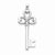 Sterling Silver Heart Design Key pendant, Gorgeous Pendants for Necklace