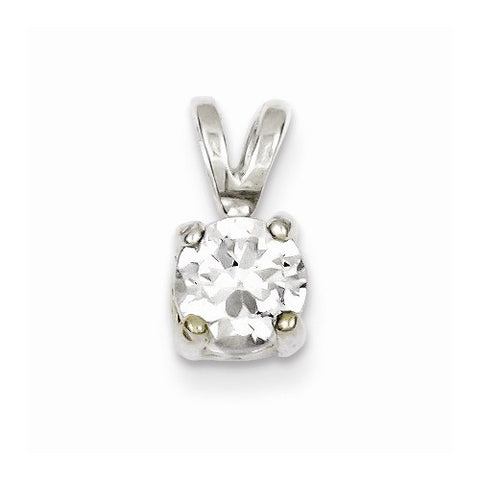 Sterling Silver CZ Pendant, Appealing Pendants for Necklace