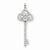 Sterling Silver and CZ Key pendant, Charm