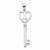 Sterling Silver Peace Sign Heart Key Pendant, Pendants for Necklace