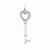 Sterling Silver CZ Heart Key pendant, Exquisite Pendants for Necklace