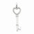 Sterling Silver CZ Heart Key pendant, Stylish Pendants for Necklace