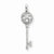 Sterling Silver CZ Key Pendant, Classy Pendants for Necklace