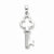 Sterling Silver CZ Key pendant, Dazzling Pendants for Necklace