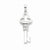 Sterling Silver CZ Key pendant, Beautiful Pendants for Necklace