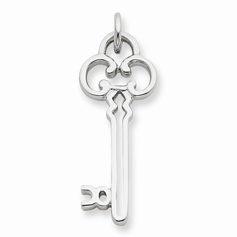 Sterling Silver Key pendant, Pretty Pendants for Necklace