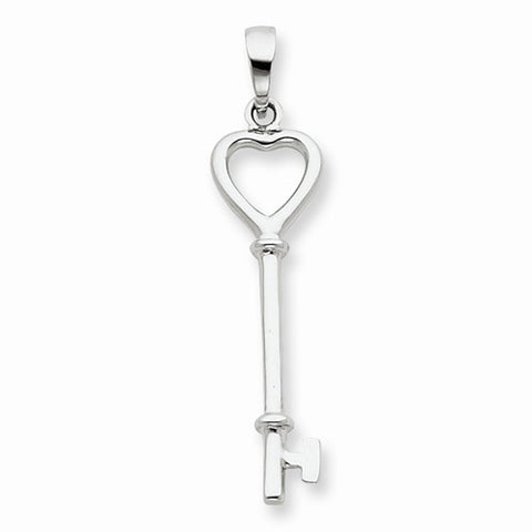 Sterling Silver Key Pendant, Lovely Pendants for Necklace