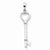 Sterling Silver Key Pendant, Lovely Pendants for Necklace