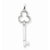 Sterling Silver Diamond Key Pendant, Alluring Pendants for Necklace