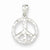 Sterling Silver Peace pendant, Adorable Pendants for Necklace