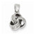Sterling Silver CZ Love Knot Pendant, Pendants for Necklace