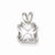 Sterling Silver Princess CZ pendant, Appealing Pendants for Necklace