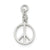 Sterling Silver Polished Peace Charm hide-image
