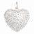 Sterling Silver Polished Puffed Heart pendant, Appealing Pendants for Necklace