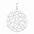 Sterling Silver Star Filigree Round Pendant, Pendants for Necklace