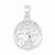 Sterling Silver Round Polished Filigree Pendant, Pendants for Necklace