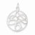 Sterling Silver Round Polished Fancy Pendant, Pendants for Necklace