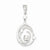 Sterling Silver Fancy Swirl w/ CZ Teardrop Pendant, Pendants for Necklace