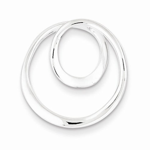 Sterling Silver Polished Circle Pendant, Pendants for Necklace