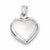 Sterling Silver Onyx & Mother Of Pearl Reversible Heart Pendant, Pendants for Necklace