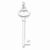 Sterling Silver Polished Open Oval Heart Key Pendant, Pendants for Necklace