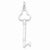 Sterling Silver Polished Key pendant, Classy Pendants for Necklace