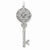 Sterling Silver CZ Key Locket
