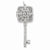 Sterling Silver CZ Square Key Locket