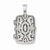 Sterling Silver CZ Oval Design Square Locket