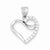 Sterling Silver CZ Heart Pendant, Alluring Pendants for Necklace