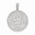 Sterling Silver Big Round Pave CZ Pendant, Pendants for Necklace