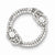 Sterling Silver CZ Knot Circle Slide Pendant, Pendants for Necklace