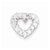Sterling Silver & CZ Polished Heart pendant, Beautiful Pendants for Necklace