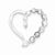 Sterling Silver & CZ Polished Heart pendant, Exquisite Pendants for Necklace