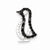 Sterling Silver Black & White CZ Penguin Pendant, Pendants for Necklace