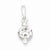 Sterling Silver Polished CZ Fancy Pendant, Pendants for Necklace