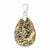Sterling Silver Zebra  Polished Teardrop Pendant, Pendants for Necklace