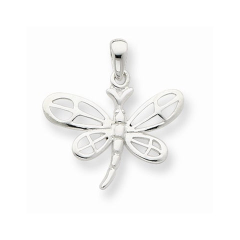 Sterling Silver Polished Dragonfly pendant, Lovely Pendants for Necklace