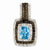 Sterling Silver Light Swiss Blue Topaz and Smokey Quartz & Diamond pendant, Lovely Pendants for Necklace