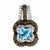 Sterling Silver Light Swiss Blue Topaz and Smokey Quartz & Diamond pendant, Beautiful Pendants for Necklace