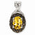 Sterling Silver Citrine and Smokey Quartz & Diamond pendant, Gorgeous Pendants for Necklace