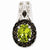 Sterling Silver Peridot and Smokey Quartz & Diamond pendant, Classy Pendants for Necklace